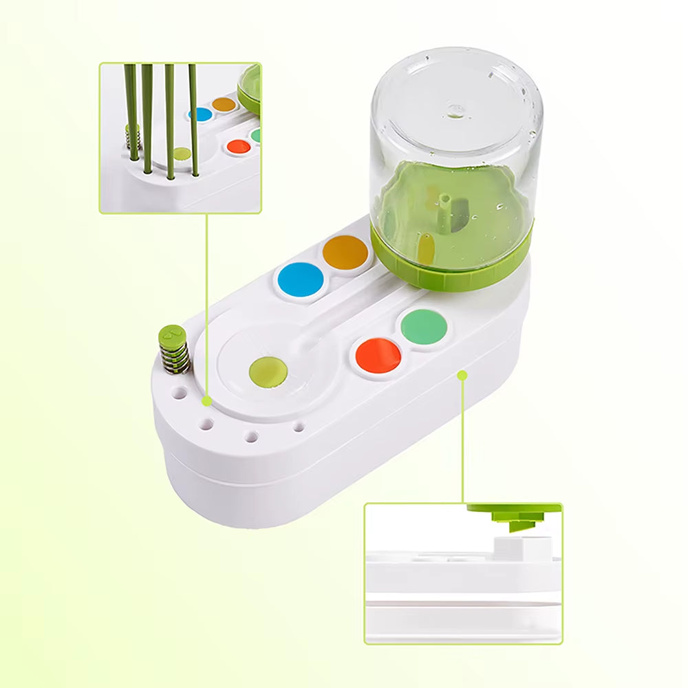 1PC Paint Brushe Cleaner Clean with Drain Button Paint Brushes Graffiti Paint Brush Clean Tool Art Supplies Wash Bucket