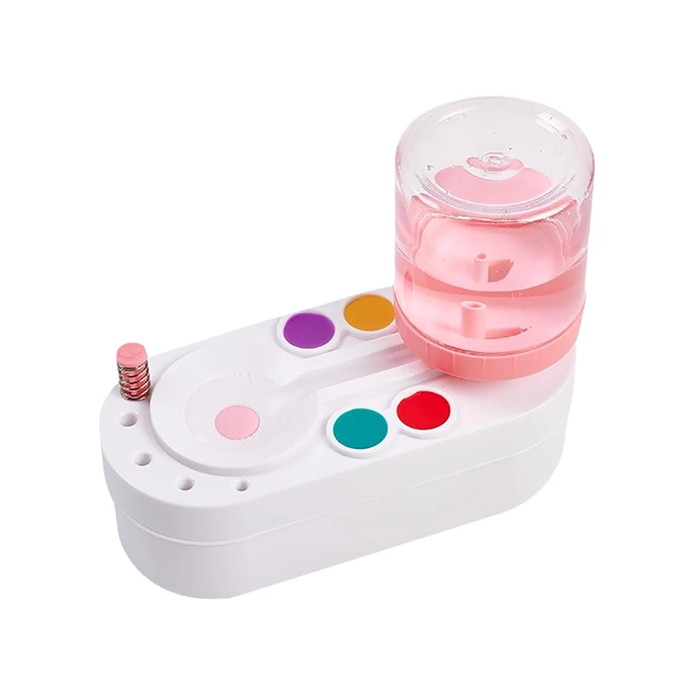 New 1PC Paint Brush Cleaner with Drain Button Automatic Water Circulation Paint Brush Cleaning Machine Cleaning Bucket Art Tool