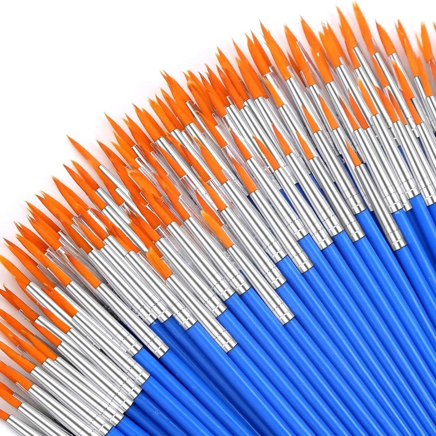 12/24 Pcs Painting Brushes Set Art round Flat Hair Nylon Hair Paint Brush Pen for Oil Acrylic Watercolor School Art Supplies