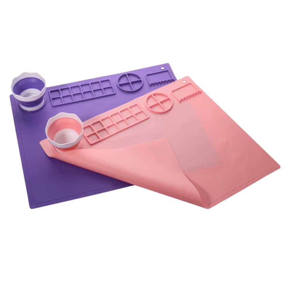 Silicone Silicone Painting Mat Crafts Non-Stick Art Silicone Craft Mat Large Washable Graffiti Painting Mat Children