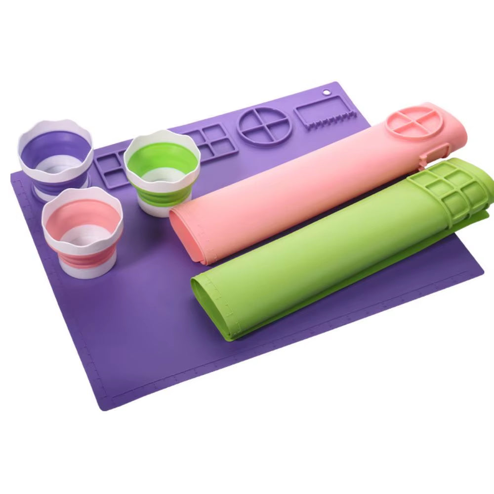 Silicone Silicone Painting Mat Crafts Non-Stick Art Silicone Craft Mat Large Washable Graffiti Painting Mat Children