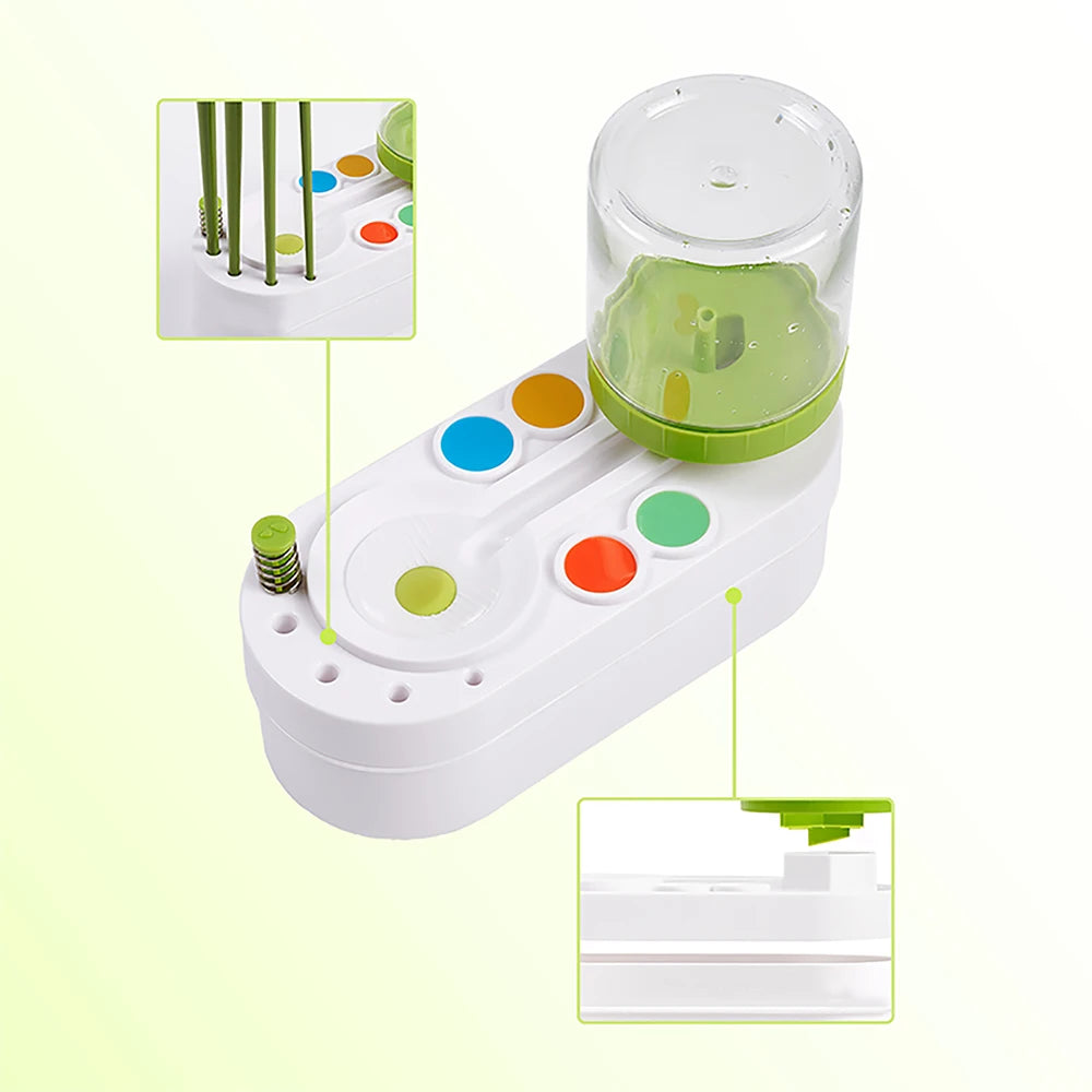 New 1PC Paint Brush Cleaner with Drain Button Automatic Water Circulation Paint Brush Cleaning Machine Cleaning Bucket Art Tool
